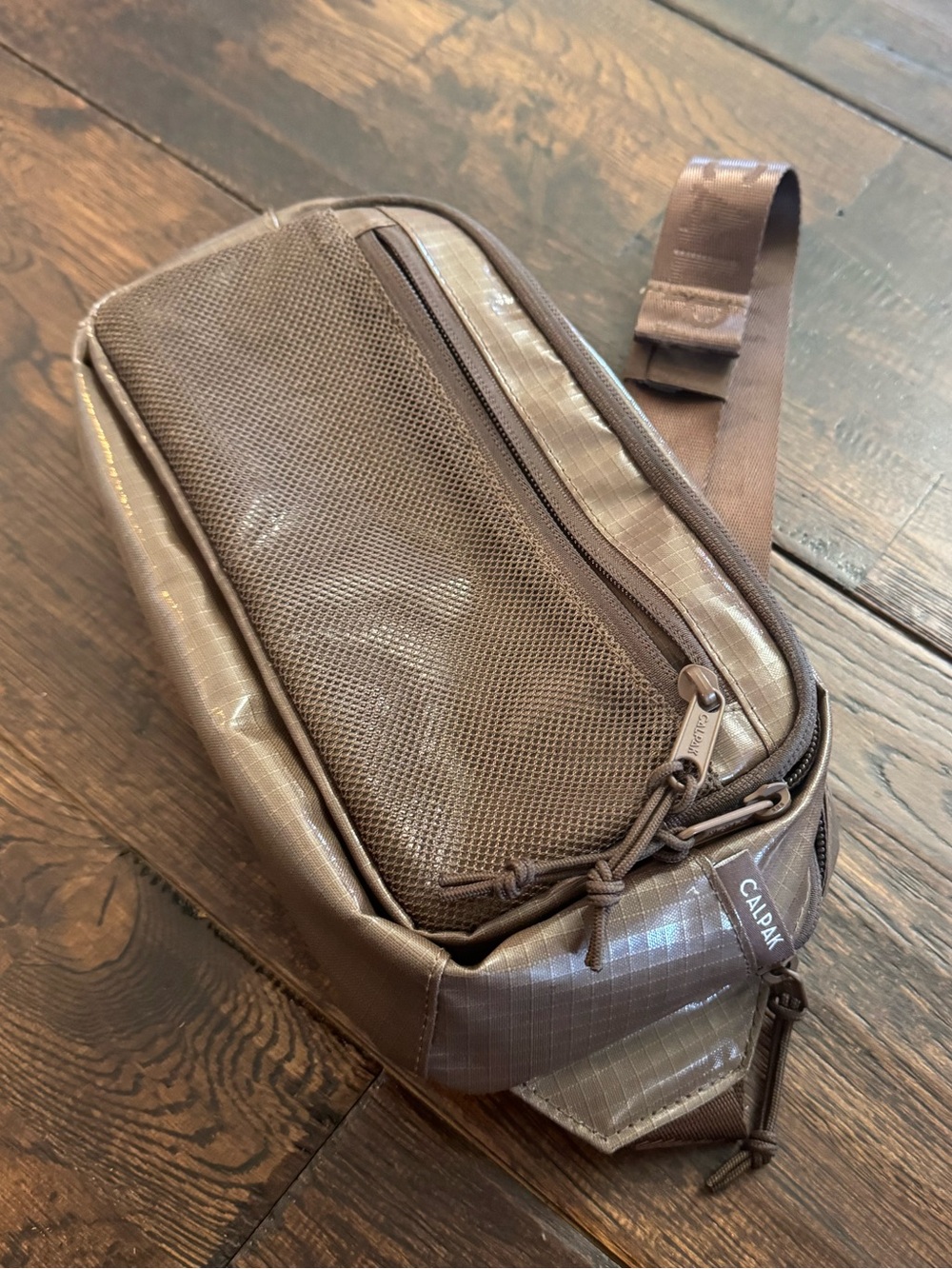 Calpak Terra Crossbody Sling Bag in Cocoa Brown
